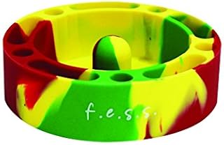 F.e.s.s. Fess Silicone Premium AshTray w/ Glass Friendly Tapping Center Unbreakable Shatter (Mixed)
