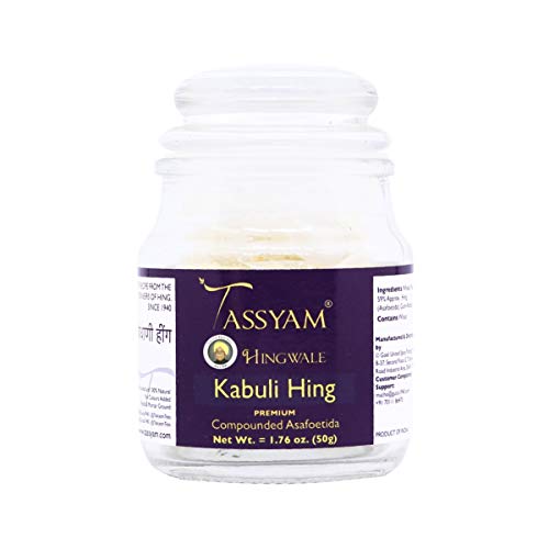 TASSYAM Hingwale Fuerte Kabuli Hing 50G Botella | Mano Machacada Y Natural