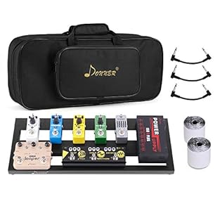 📍【Portable and High-Resistent】-- DB-2 pedalboard, made of high-quality Aluminium Alloy, which is solid to hold and protect the pedals nicely and durable to use. Its small size (20’’*8’’*1.2’’) is easy to take along your side and it is lightweight for...