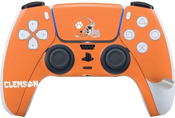 Skinit Decal Gaming Skin Compatible with PS5 Pro Bundle - Officially Licensed Clemson University Football Design