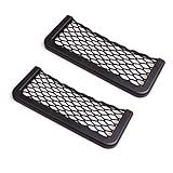 Materiales de alta calidad: la bolsa para el coche está fabricada con materiales ABS de alta calidad, nylon de alta calidad y bandas elásticas. La red del coche es muy duradera, flexible y deformable y no se rompe fácilmente. El color negro es perfecto para todo tipo de interiores de vehículos.