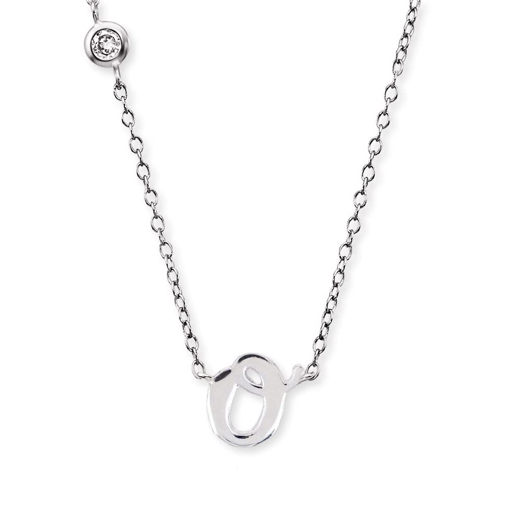 Engelsrufer Angel Whisperer ERN-INITIAL-O Pendant with Chain Letter O with Synthetic Zirconia