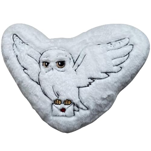 HÔMADICT - Coussin Harry Potter - Hedwige - Accessoire Décoratif - Doux et Moelleux - 40 X 35 cm - Licence Officielle