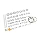Hilitand Plastic Gears Set Pulley Belt Worm Kits Gear Set Robot Motor Car Toy for DIY Parts (75kinds)