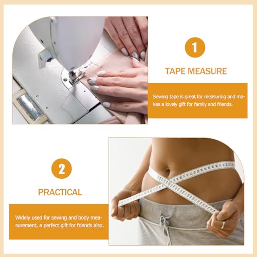 Cinta métrica retractil Abaodam 9 pcs 1.5m tela suave miniatura 3