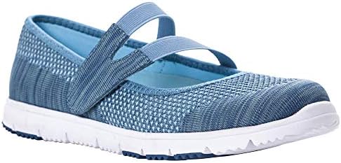 Propét Women's TravelWalker Evo Mary Jane Flat, Denim, 7.5 XX-Wide US | Image 1