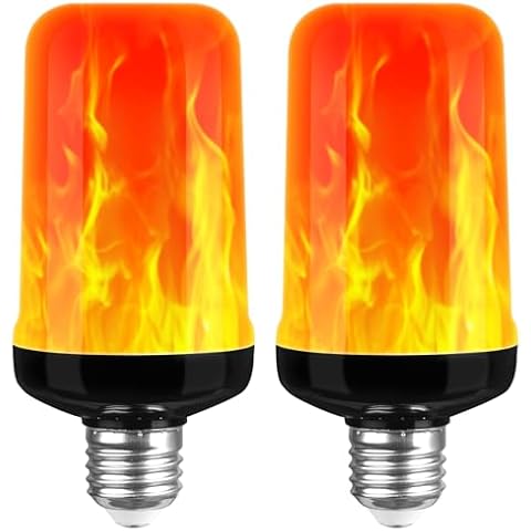 AUAUY LED Flame Light Bulb with Modes Cover