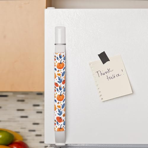 Image of Pardick Refrigerator Door Handle Covers Set of 2, Fall Pumpkin Fridge Handle Covers Appliance Handle Covers Protector for Microwave Oven Stove Dishwasher, Keep Your Kitchen Appliance Clean