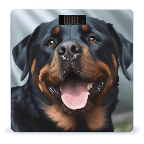 Báscula digital para baño Rottweiler Dogs Tongue Head miniatura 1