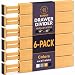 BAMBUSI Kitchen Drawer Dividers - 6 Pack Bamboo Drawer Organizer - 2.6-Inch-Tall, Expandable from 17.5-22 Inch - Adjustable Wood Organizer for Flatware, Kitchen Utensils, Clothes