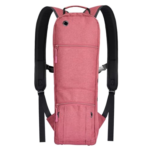 iGuerburn Oxygen Tank Backpack Size D, Portable Oxygen Backpack for D/M15 JD/M22 Cylinder Bag O2 Tank Carrier Holder for Travel (Red)