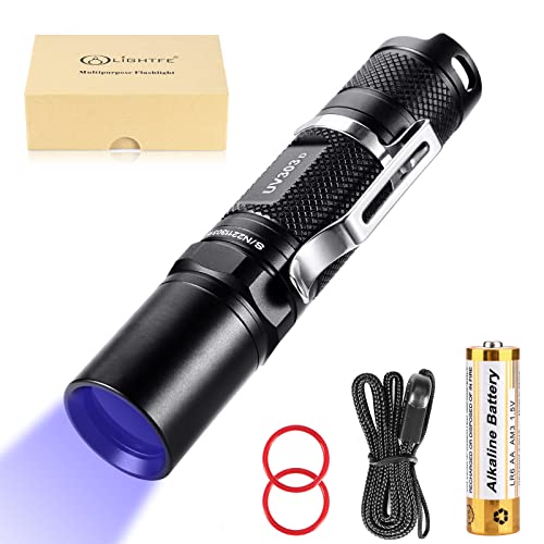 Lightfe Blacklight 365Nm Uv Flashlight With High Power Output, Pure Beam For Uv Glue Curing Light, Rock And Mineral Fluorescent Glowing, Pet Urine Detector Light, Ac Leak Detector #TOP5