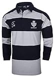Scotland Hooped Grey and Navy Long Sleeve Rugby Shirt (XX-Large)