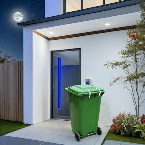 Hohopeti 2 Stück Mülltonnenverschluss aus Kunststoff Wetterfester Deckelclip und Scharnier für Mülleimer im Außenbereich Ersatzteil für Sichere Mülltonnenverschluss und Tierabwehr