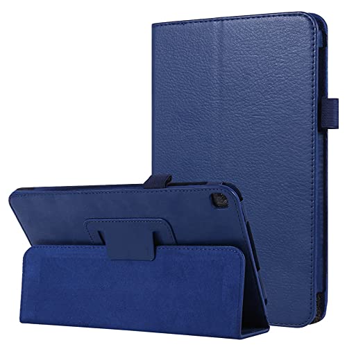 KYVIAUM Case for Galaxy Tab A 8.0 2019 Without S Pen Model T290, Slim Premium Leather Folding Stand Cover Case for Samsung Galaxy Tab A 8.0 Inch 2019 Tablet (Model SM-T290/SM-T295) - Dark Blue