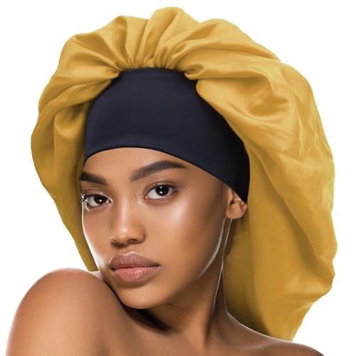 Bonnet en satin anti-frisotis DONNA bords larges taille XX-Large