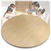 SAGIDAR Lazy Susan Drehplatte - Runder Tischdrehteller 50-100cm Mit Silent Base, Holz & ABS-Kunststoff