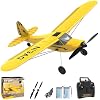 volantexrc RC Plane Trainer Sport Cub 3CH Remote Control Airplane with Prop Saver, 6-Axis Gyro Stabilizer & 3 Modes to Fly, Radio Controlled Aircraft RTF for Beginners and Adults (400mm,Yellow)