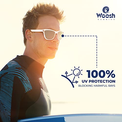Image of Woosh Polarized Lightweight Sunglasses for Men and Women -Unisex Sunnies for Fishing Beach Running Sports and Outdoors