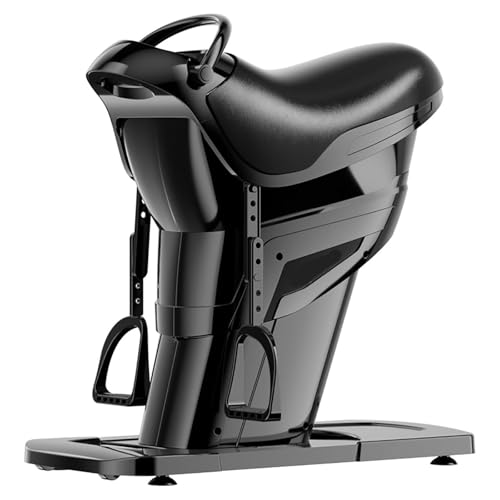 Indoor Horse Riding Machine, 20 Speed Electric Horse Riding Simulator, Improve Balance & Burn Fat Quickly, with Bluetooth Functi