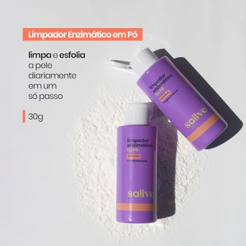 Sallve Limpador Enzimático Em Pó 30G - Papaína