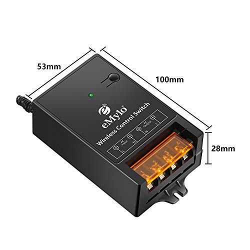 Emylo Smat Wireless Remote Switch Ac 100V 220V 240V Relay Rf Remote Light Switch Smart Wall Light Switch For Household Appliances And Industrial Equipment With 100M Remote Range #TOP4