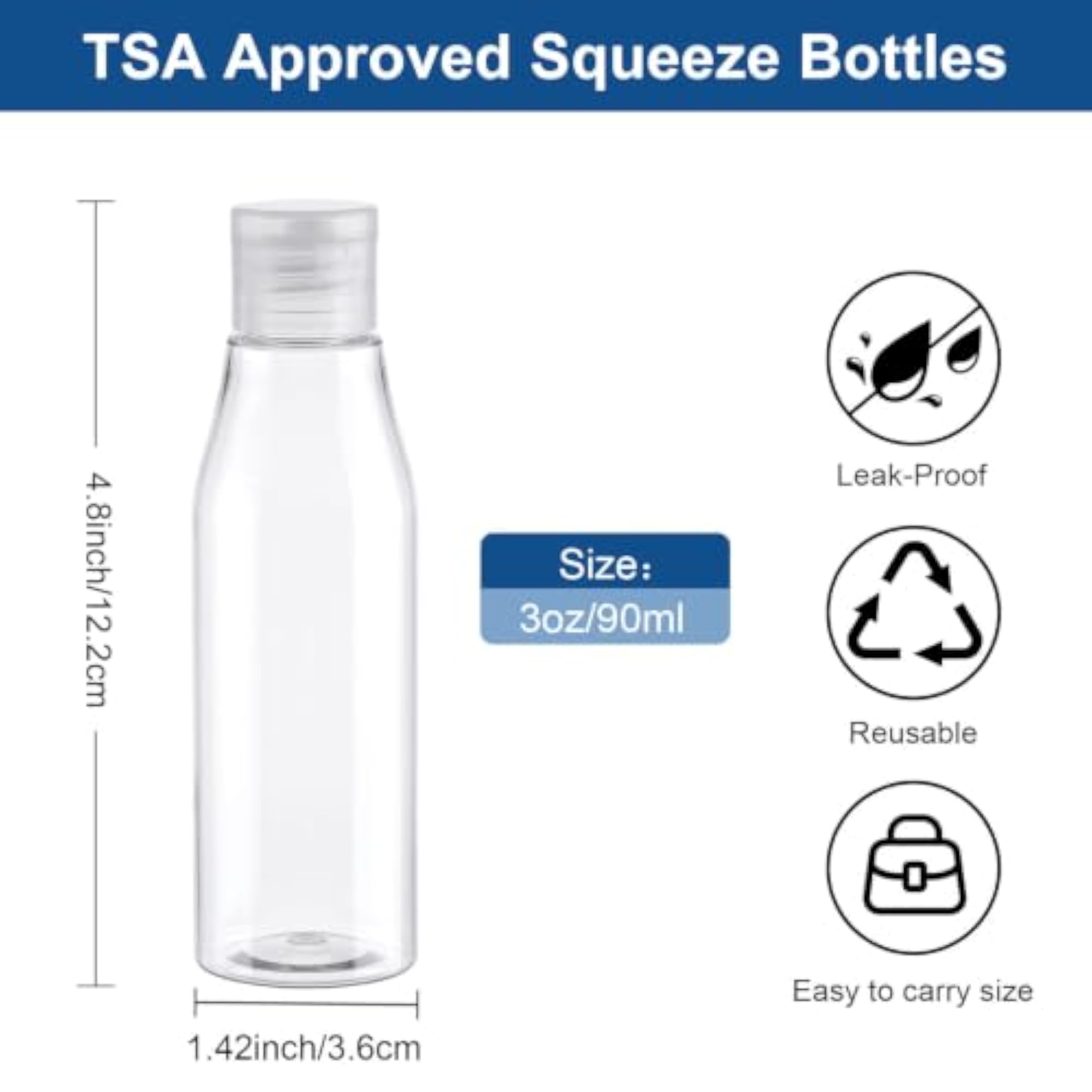 TSA Approved Travel Shampoo Bottles
