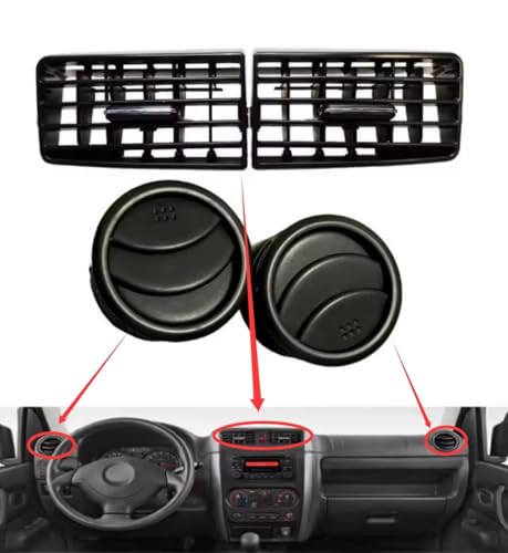 Grille d'aération compatible Suzuki Jimny 2015-2018 couvercle sortie ventilation avant - 2