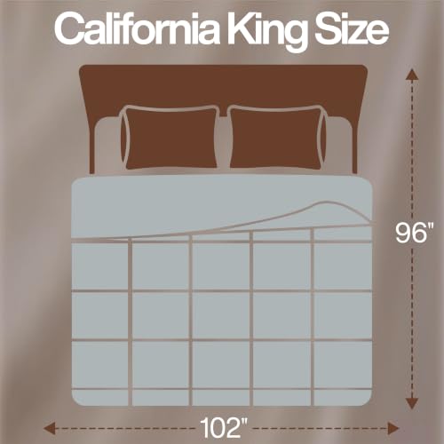 Image of Utopia Bedding Cal King Comforter, Duvet Insert, Light Grey, 96 x 102 in