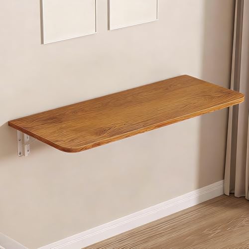 Bureau mural rabattable gain de place - Table murale pliante 120cm - 2