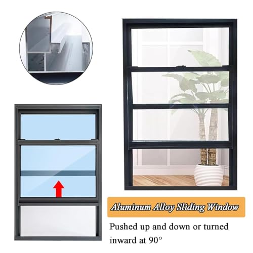 Ventana de concesión para carrito de comida con puerta abatible de aluminio 2
