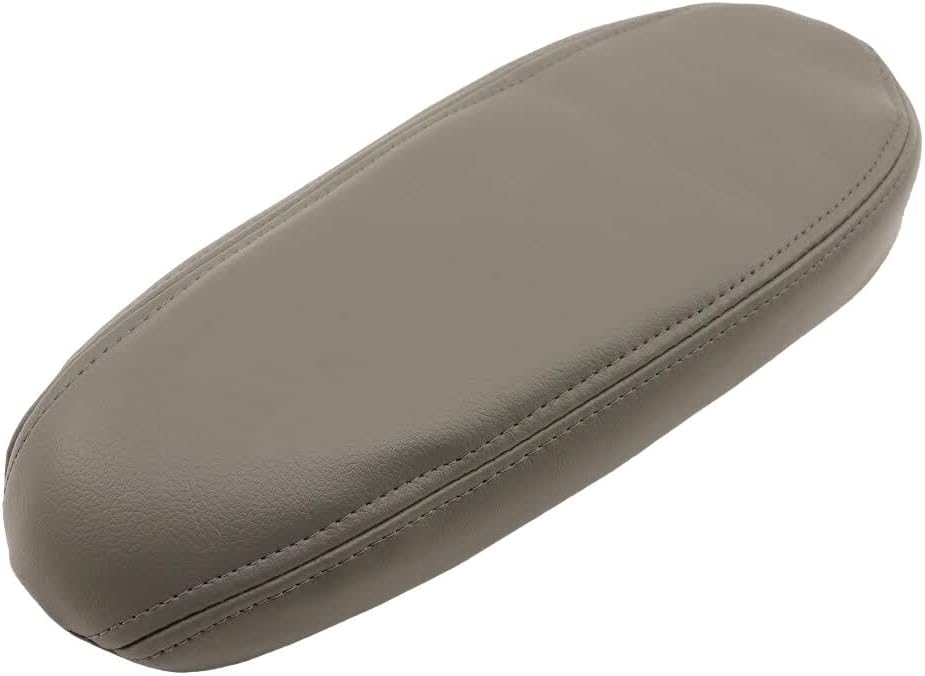 2002 a 2007 para Ford F250 F350 Lariat reposabrazos cubierta cuero gris