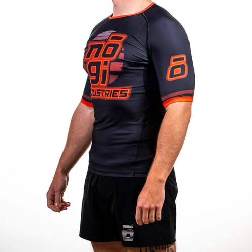Nogi 7Four Short Sleeve Rank Rash Guard Black2