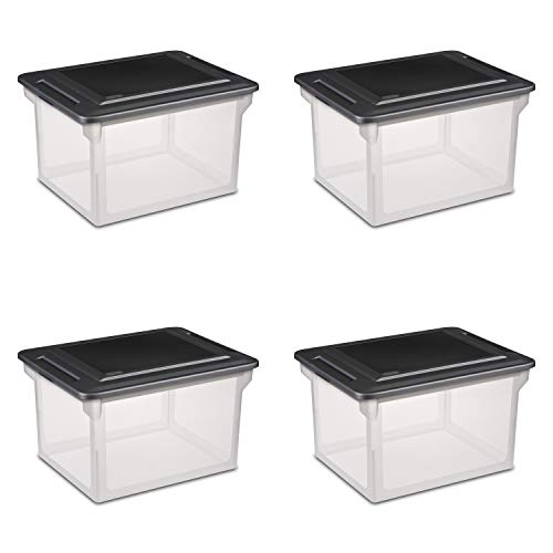 Sterilite File Box, Stackable Storage...