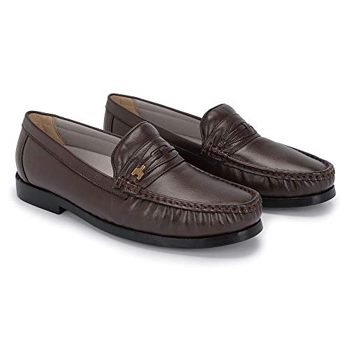 Dockside Mocassim Masculino Couro Legítimo (38, Marrom)