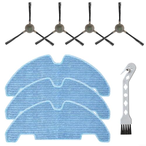 HomeVortex Juego de piezas de repuesto para aspiradora Lefant M330 Pro con 4 cepillos laterales de nailon, 3 paños de microfibra y cepillo de limpieza para el cuidado del piso del hogar - imagen 8