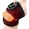 Cordless Heated Knee Massager with 6 Heating Levels 3 Vibrations 3 Timer Settings Heating Pad for Knee Pain Relief Heating Pad for Shoulder Elbow Stress Relief