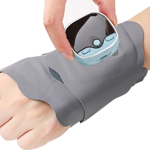 Masajeador de manos calentado – Masajeador de muñeca inalámbrico – Muñeca relajante, para hombres mayores, jugadores, músicos, artistas, mecanógrafos en casa, oficina, viaje coche