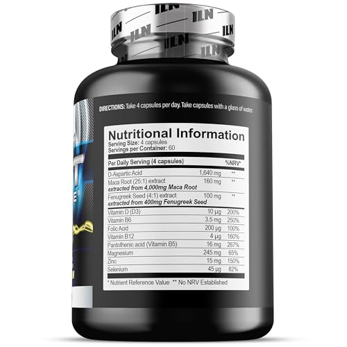 Test Xtreme - Booster Supplements for Men with Zinc - Natural and Safe for Men - Zinc and Magnesium Booster (240 Capsules) - Image 3