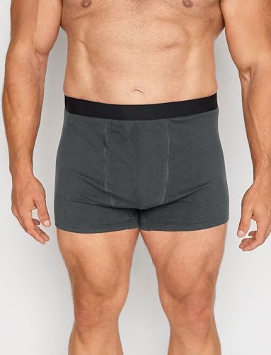 Men's Big and Tall Cotton Boxer Briefs, 3XL-8XL Soft Breathable Tag-Free Comfortable No Riding Up Underwear For Men4