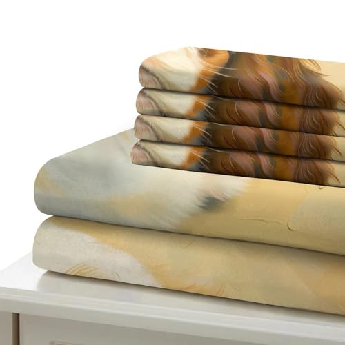 Parure de lit Chiot Cavalier King Charles 140x200 microfibre