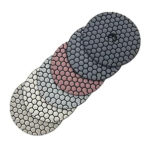 Sraeriot Diamant Polijsten Pads Droog Pad Wiel Graniet Marmeren Schuren Polish Discs 4inch 100mm 6 Stks Gereedschap…