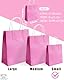 Gcardist 24 Farben kleine Geschenktüte mit Griffen Bulk 24PCS Papier Partytüten 8.3x6 x3Inch mehrere Verwendungen (15x8x21cm,kleine Größe)