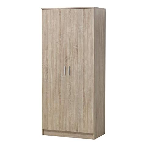 Timber Art Design Double Wardrobe with Shelving Cover