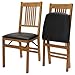 Stakmore True Mission Folding Chair Finish, Set of 2, Oak