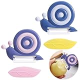 Menibeuty 2 Stück Sparschäler Schnecke, SparschäLer Kinder Apfelschäler...