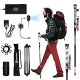 SmartstickX Tactical Walking Stick Staff Self Defense Stun Gun, 2 Bright LED Light...