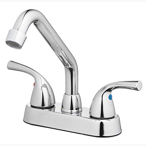 HOMEWERKS 3310-U520 Two Handle 4 Inch Centerset Design, Polished Chrome Laundry Faucet