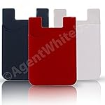 Agentwhiteusa-Cell-Phone-Stick-on-Wallet-for-Credit-Card-Business-Card-Id-Compatible-with-iPhone-Android-Most-Smartphones-Red-White-Blue