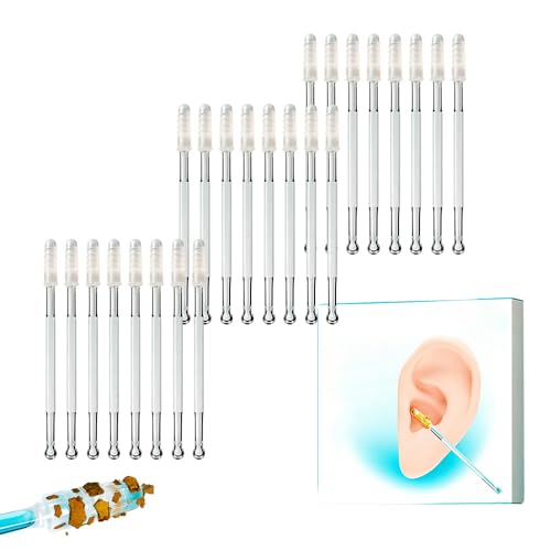 Reusable Sticky Ear Cleaning Swab Kit for Family (24 Count)